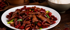 Beef Chilli Dry with Rice