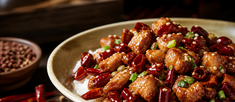 Chicken Chilli Dry with Rice