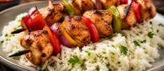 Chicken Shashlik with Rice