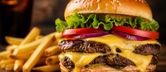 Jumbo Beef Cheese Burger
